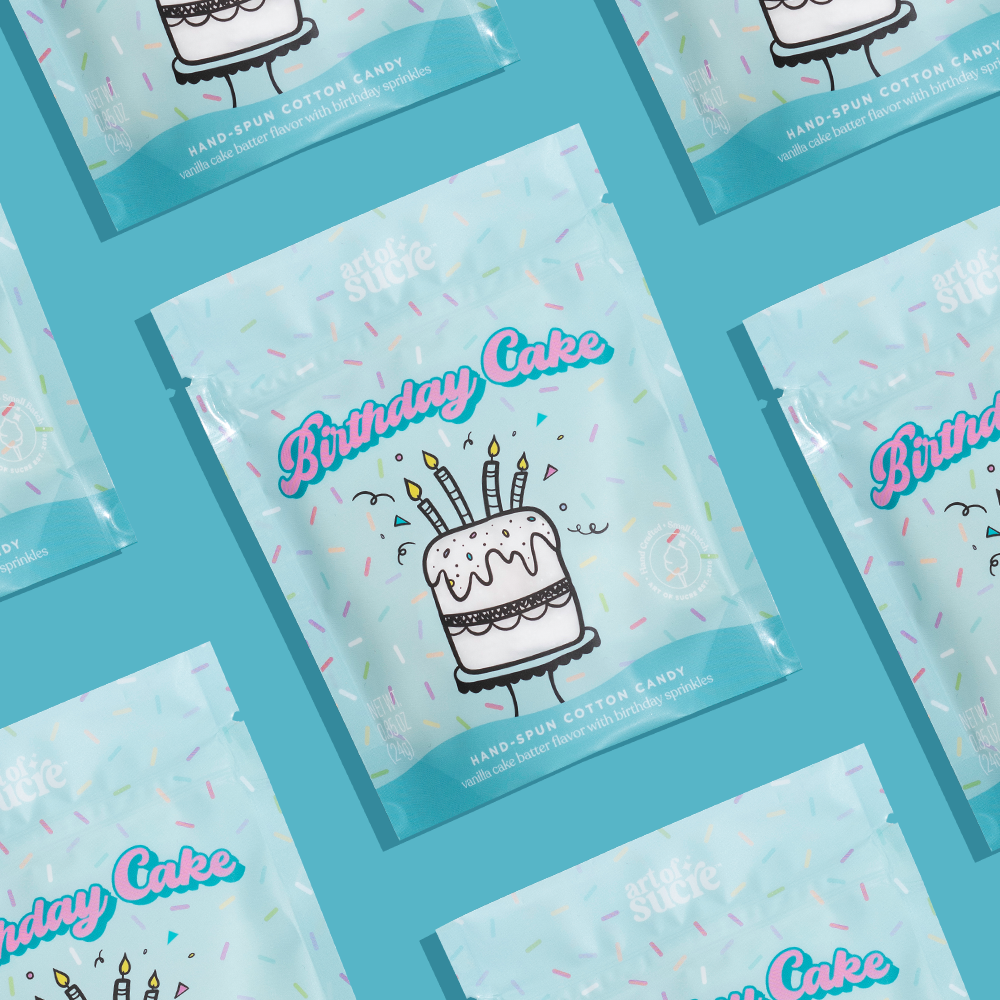 Birthday Cake Cotton Candy