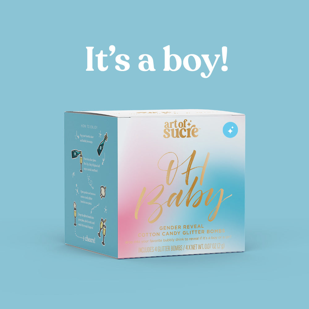 Oh Baby Gender Reveal Glitter Bombs – Art of Sucre