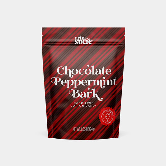 Chocolate Peppermint Bark Cotton Candy