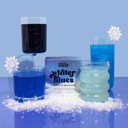 Winter Blues Glitter Bombs