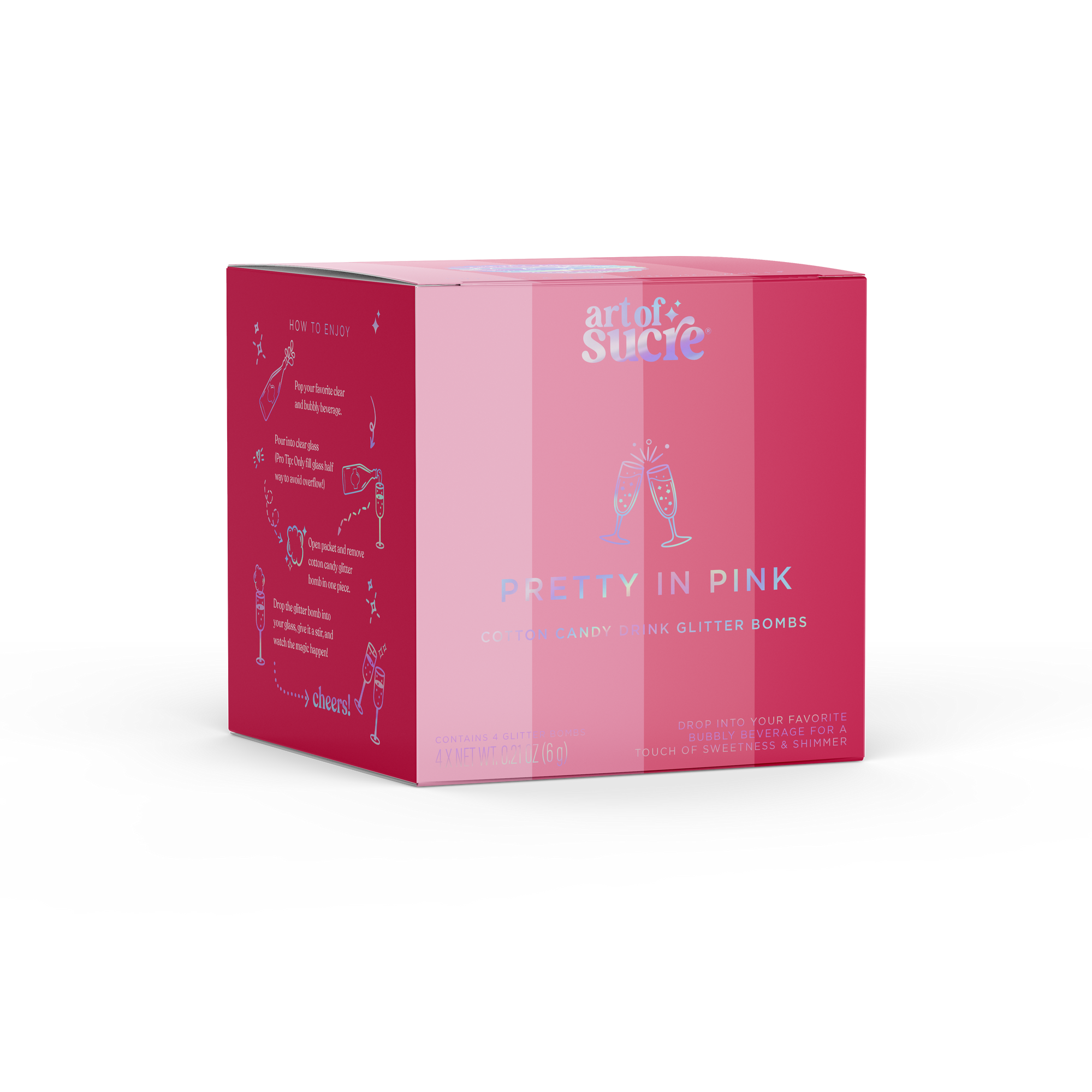 Pretty in Pink Glitter Bombs