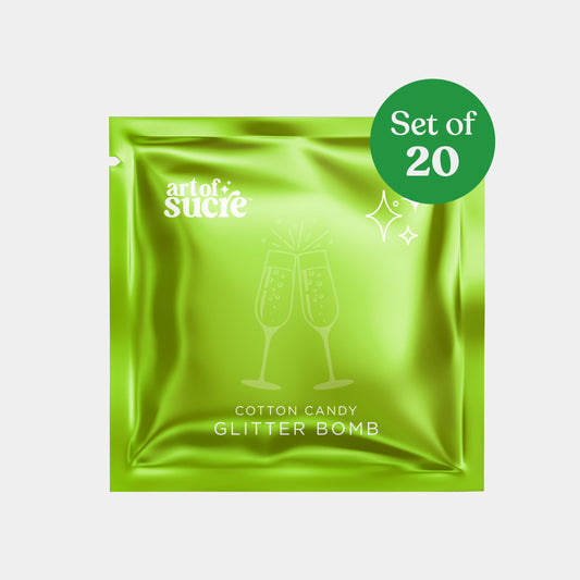Green Glitter Bombs - Set of 20