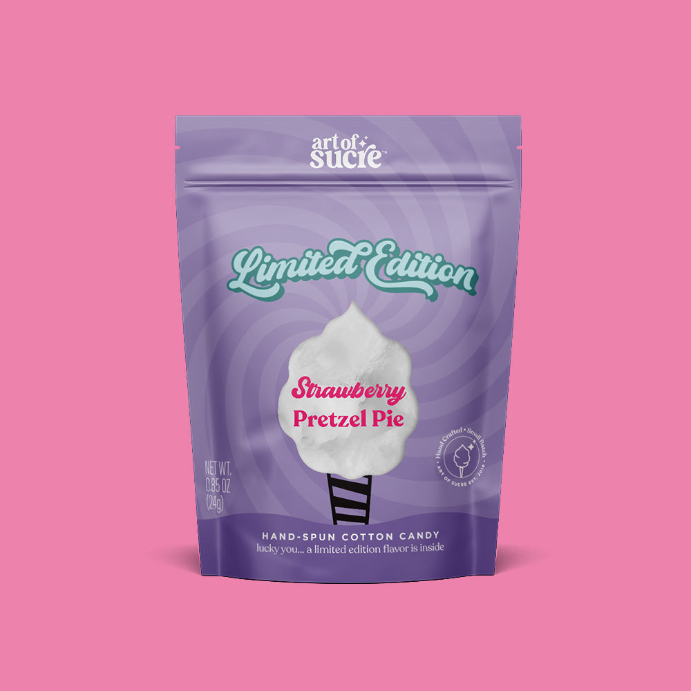 Strawberry Pretzel Pie Cotton Candy